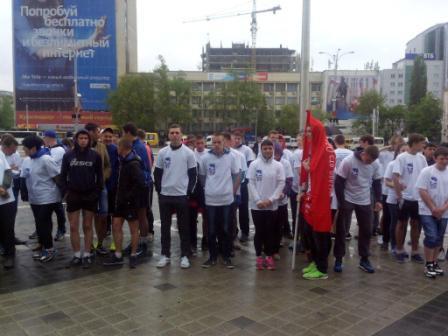 Команда Тбилисского района приняла участие во Всекубанской эстафете